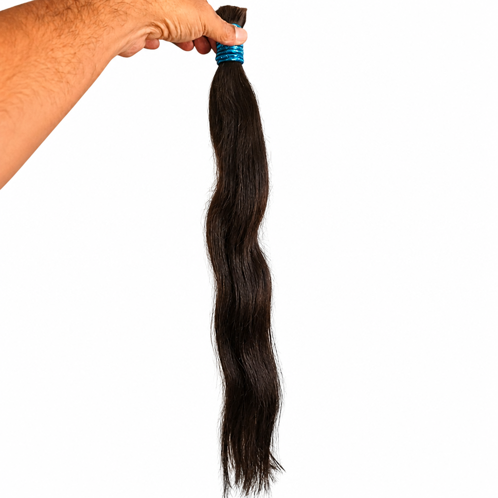 Cabelo humano 55cm 100g indiano