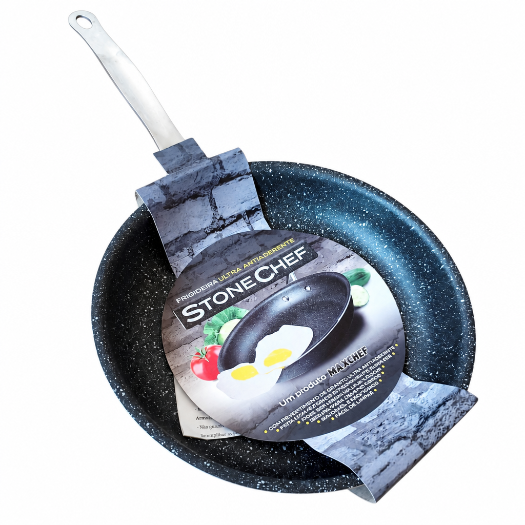 Frigideira Stone Chef Ultra Antiaderente Preta